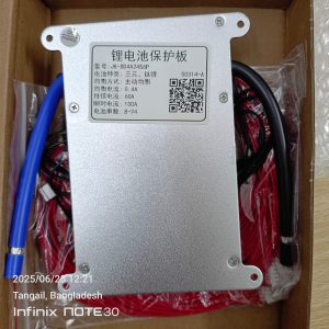 JK 60A Smart BMS with 0.4A Active Balance and Bluetooth and accesories